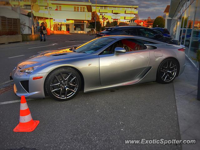 Lexus LFA spotted in Near Fribourg, Switzerland