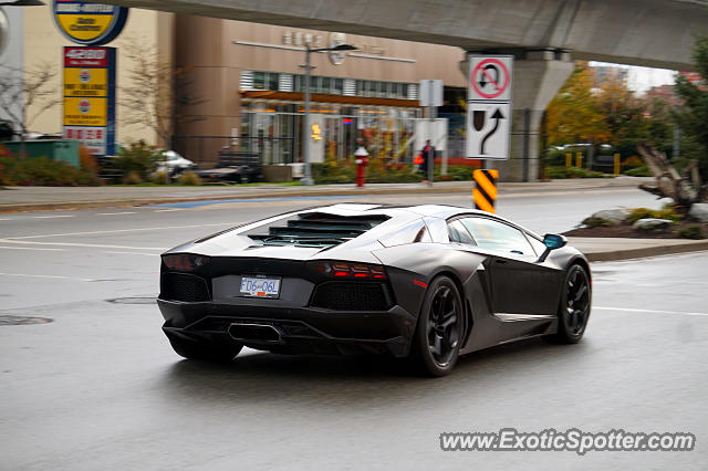 Lamborghini Aventador spotted in Vancouver, Canada