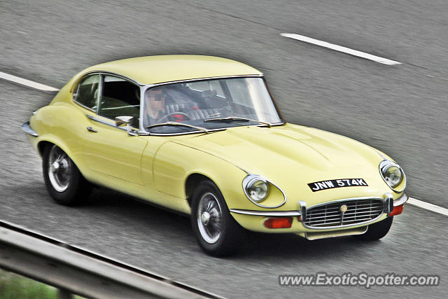 Jaguar E-Type spotted in Boston Spa, United Kingdom