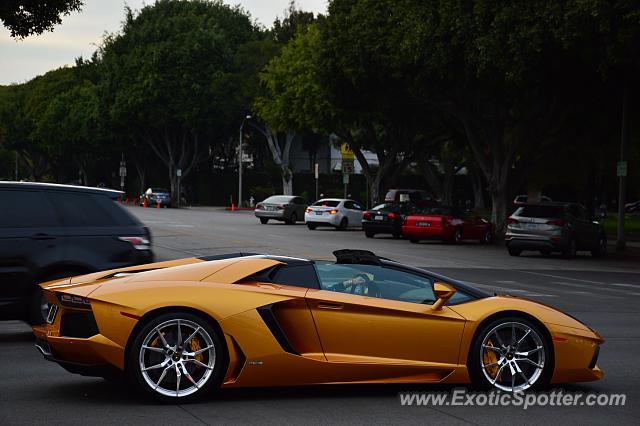 Lamborghini Aventador spotted in Beverly Hills, California