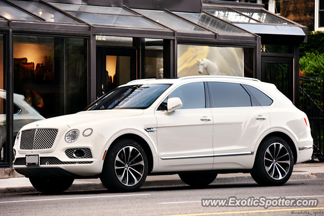 Bentley Bentayga spotted in Toronto, Canada