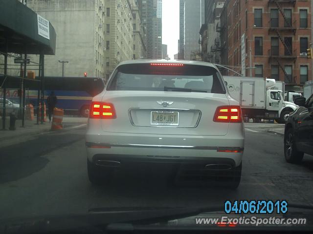 Bentley Bentayga spotted in New York city, New York