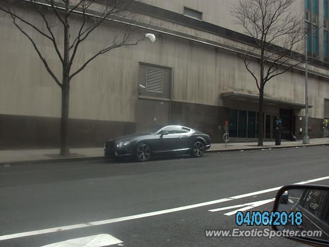 Bentley Continental spotted in New York city, New York