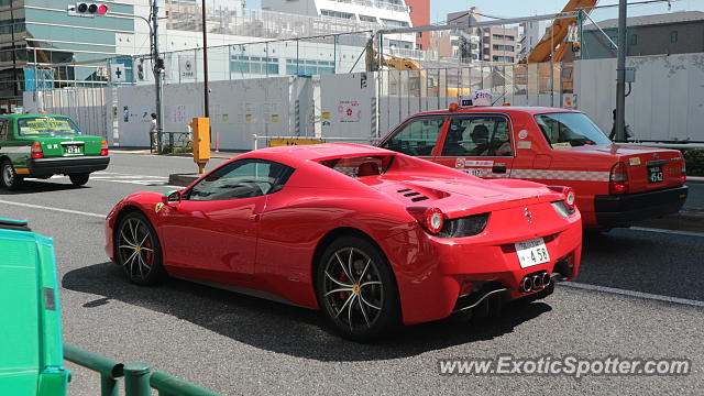 Ferrari 458 Italia spotted in Tokyo, Japan