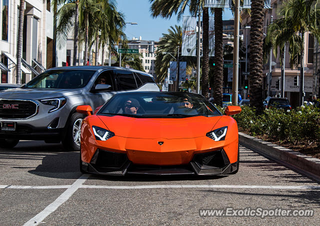 Lamborghini Aventador spotted in Beverly Hills, California