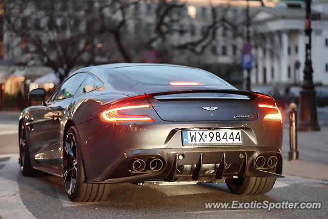 Aston Martin Vanquish spotted in Warsaw, Poland