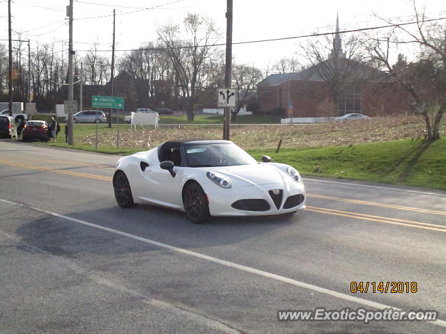 Alfa Romeo 4C spotted in Mechanicsburg, Pennsylvania