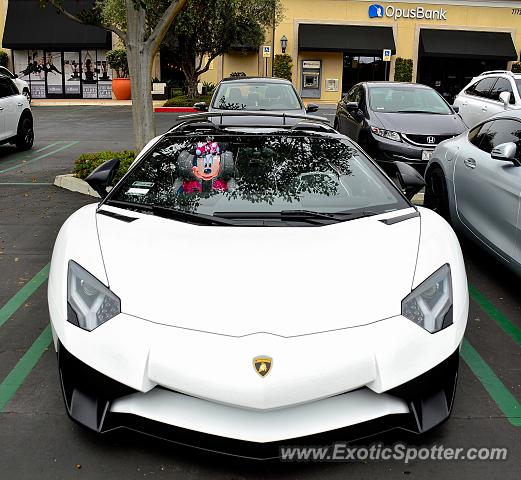 Lamborghini Aventador spotted in Newport Beach, California