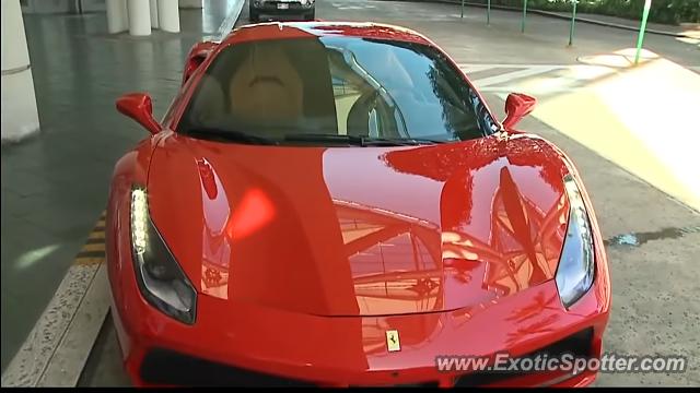 Ferrari 488 GTB spotted in Downtown,Oahu,HI, Hawaii