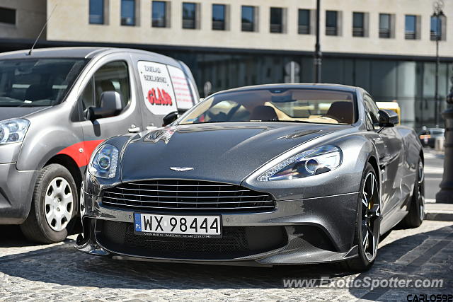 Aston Martin Vanquish spotted in Warsaw, Poland