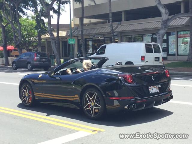 Ferrari California spotted in Waikiki, Hawaii