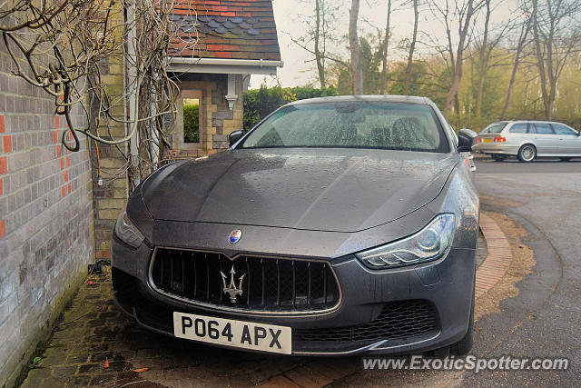 Maserati Ghibli spotted in Sonning Eye, United Kingdom