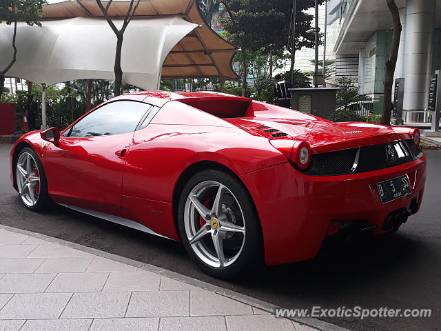 Ferrari 458 Italia spotted in Jakarta, Indonesia