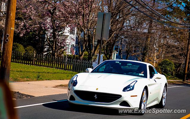 Ferrari California spotted in Rumson, New Jersey