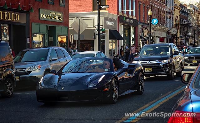 Ferrari 488 GTB spotted in Red Bank, New Jersey