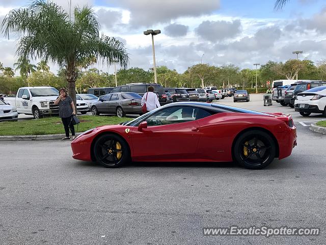 Ferrari 458 Italia spotted in Coconut Creek, Florida