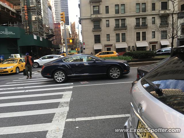 Bentley Continental spotted in New York City, New York