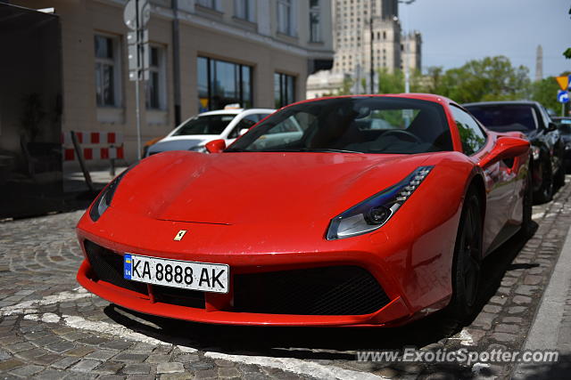 Ferrari 488 GTB spotted in Warsaw, Poland