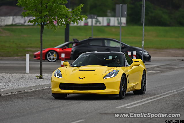 Chevrolet Corvette Z06 spotted in Warsaw, Poland