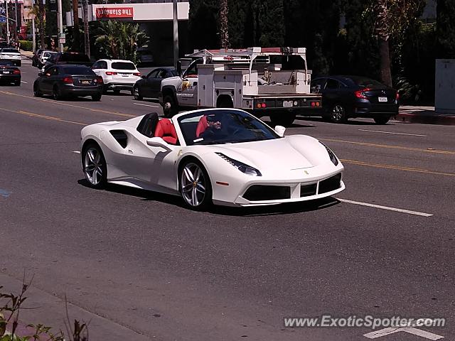 Ferrari 488 GTB spotted in Hollywood, California