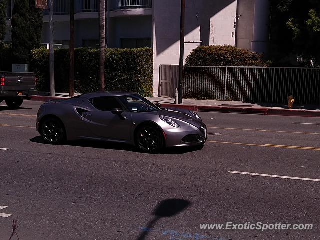 Alfa Romeo 4C spotted in Hollywood, California
