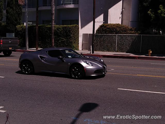 Alfa Romeo 4C spotted in Hollywood, California