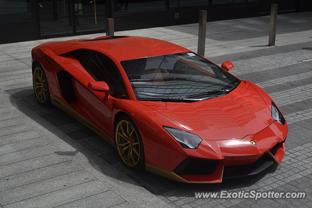Lamborghini Aventador spotted in Manhattan, New York