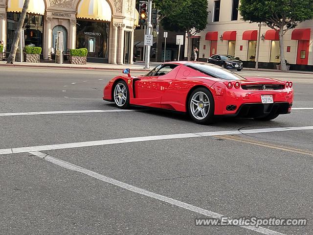 Ferrari Enzo spotted in Beverly Hills, California