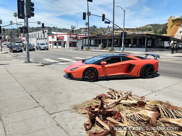 Lamborghini Aventador spotted in Hollywood, California