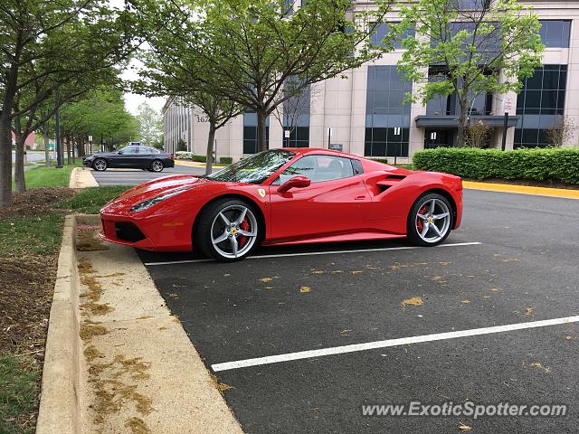 Ferrari 488 GTB spotted in Tysons Corner, Virginia