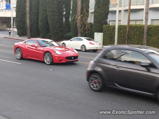 Ferrari California spotted in Hollywood, California