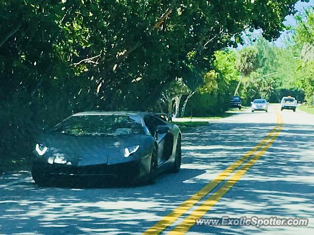 Lamborghini Aventador spotted in Highland Beach, Florida