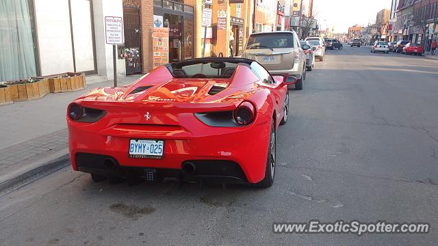 Ferrari 488 GTB spotted in Peterborough ON, Canada