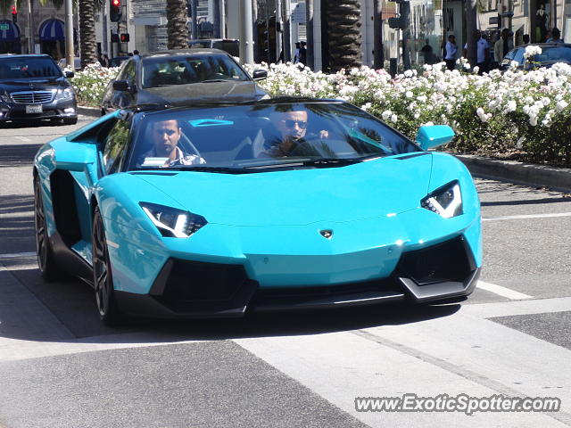 Lamborghini Aventador spotted in Beverly Hlls, California