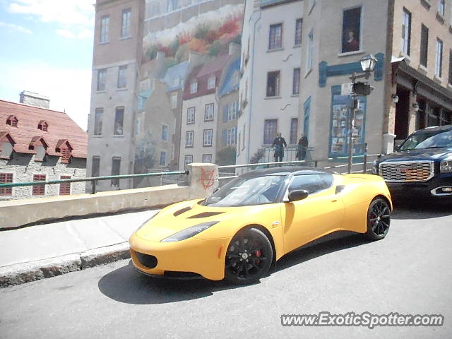 Lotus Evora spotted in Quebec City, Canada