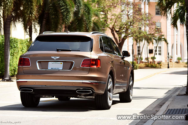 Bentley Bentayga spotted in Palm Beach, Florida