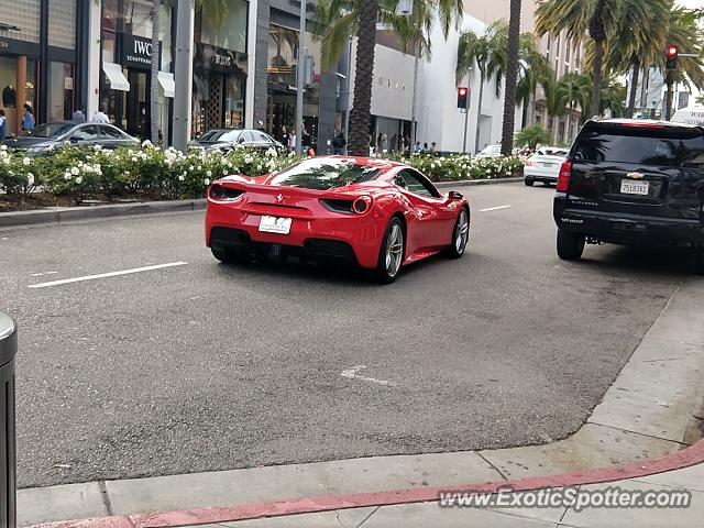 Ferrari 488 GTB spotted in Beverly Hills, California