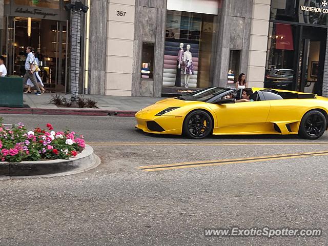 Lamborghini Murcielago spotted in Beverly Hills, California