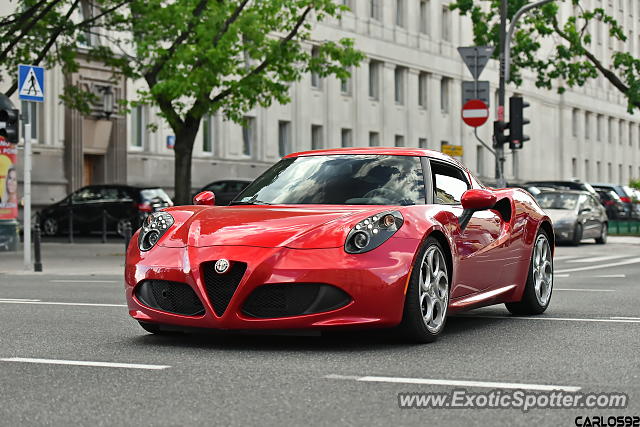 Alfa Romeo 4C spotted in Warsaw, Poland
