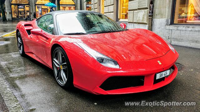 Ferrari 488 GTB spotted in Milano, Italy