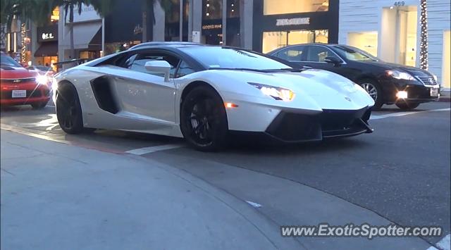 Lamborghini Aventador spotted in Beverly Hills, California