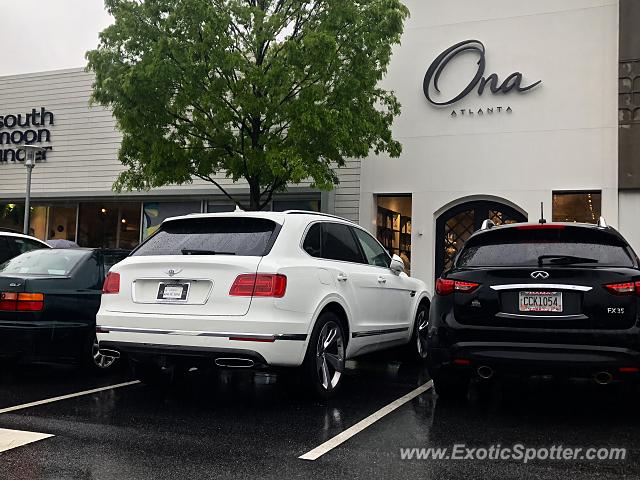 Bentley Bentayga spotted in Atlanta, Georgia