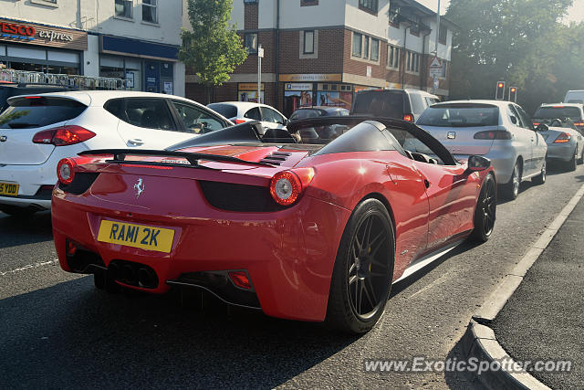 Ferrari 458 Italia spotted in Reading, United Kingdom