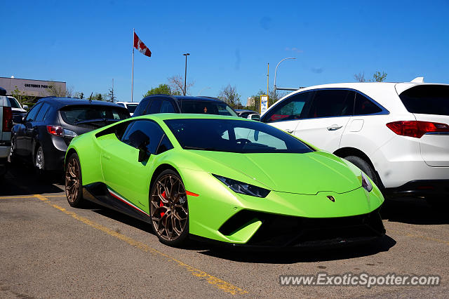 Lamborghini Huracan spotted in Edmonton, Canada