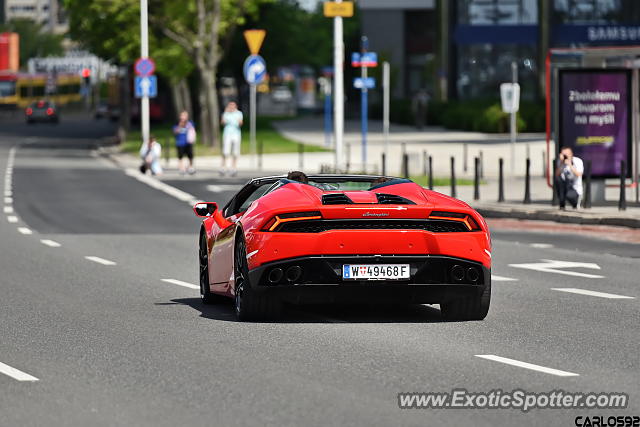 Lamborghini Huracan spotted in Warsaw, Poland
