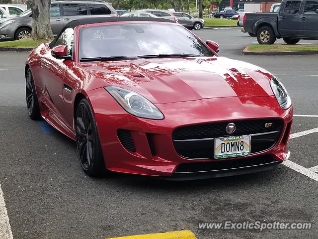 Jaguar F-Type spotted in Waipio, Oahu, Hawaii