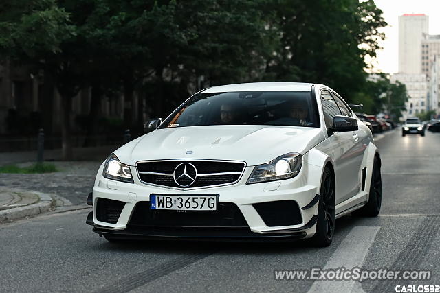 Mercedes C63 AMG Black Series spotted in Warsaw, Poland