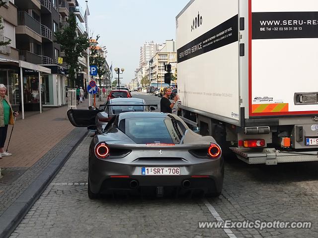 Ferrari 488 GTB spotted in Nieuwpoort, Belgium