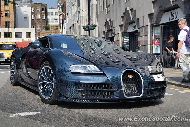 Bugatti Veyron spotted in London, United Kingdom