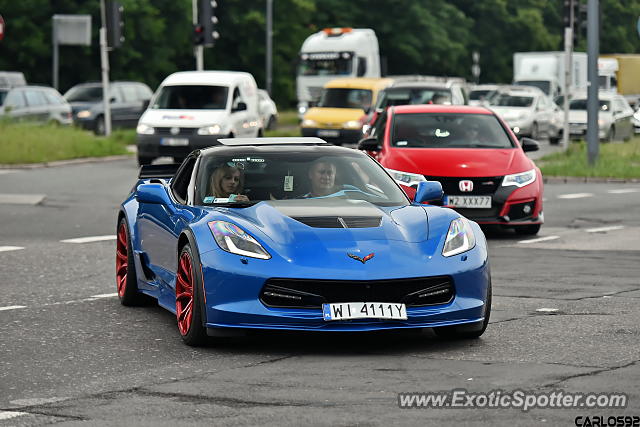 Chevrolet Corvette Z06 spotted in Warsaw, Poland